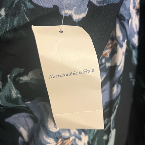 Abercrombie & Fitch Floral Black Maxi Dress with Tags - Picture 5 of 7